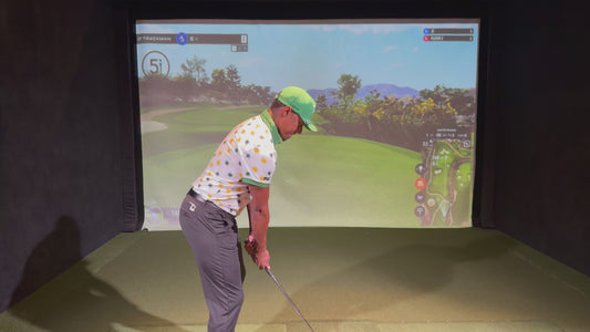 Green & Gold Splatter Polo